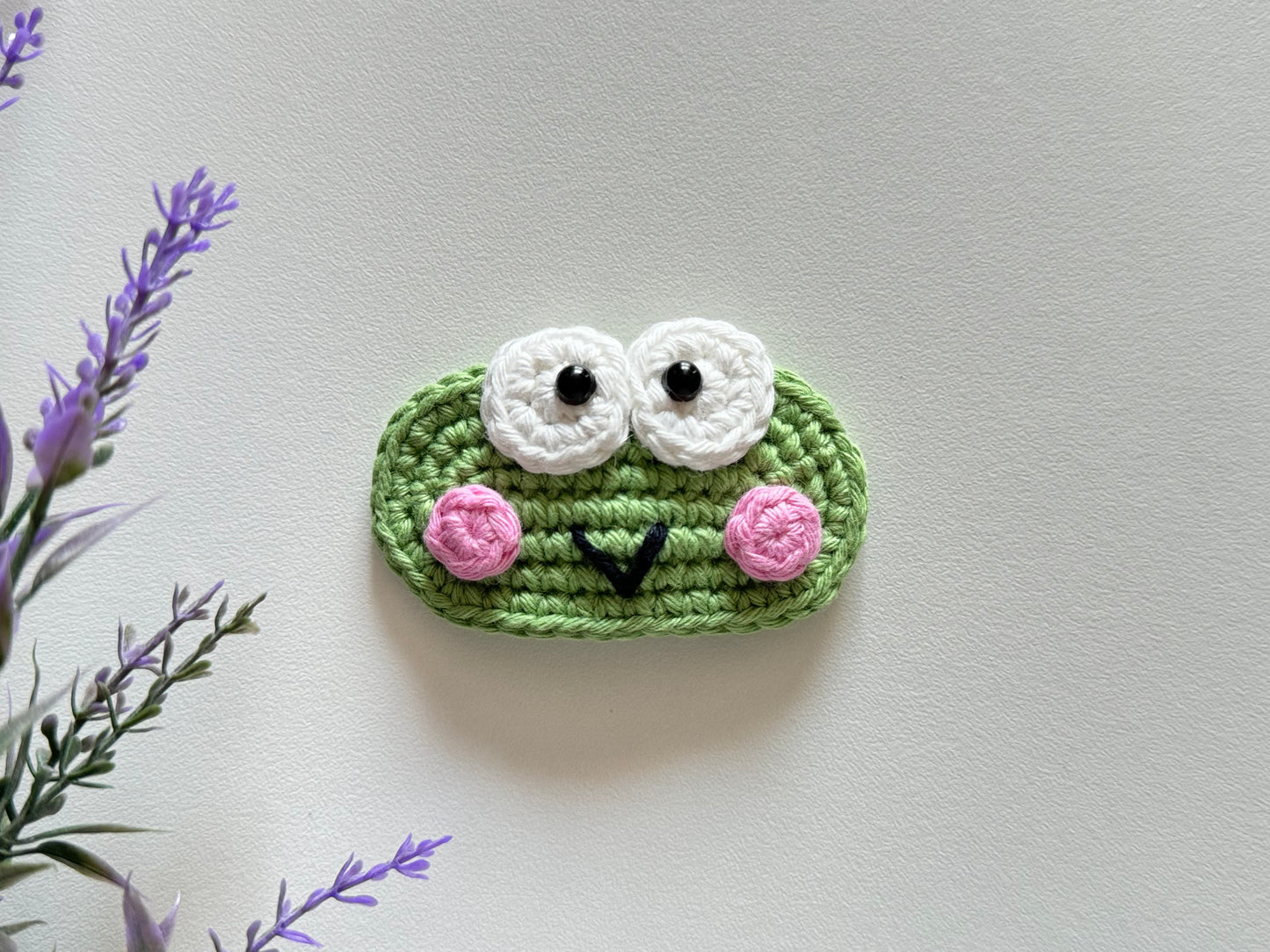 Frog or Fox Crochet Hair clip