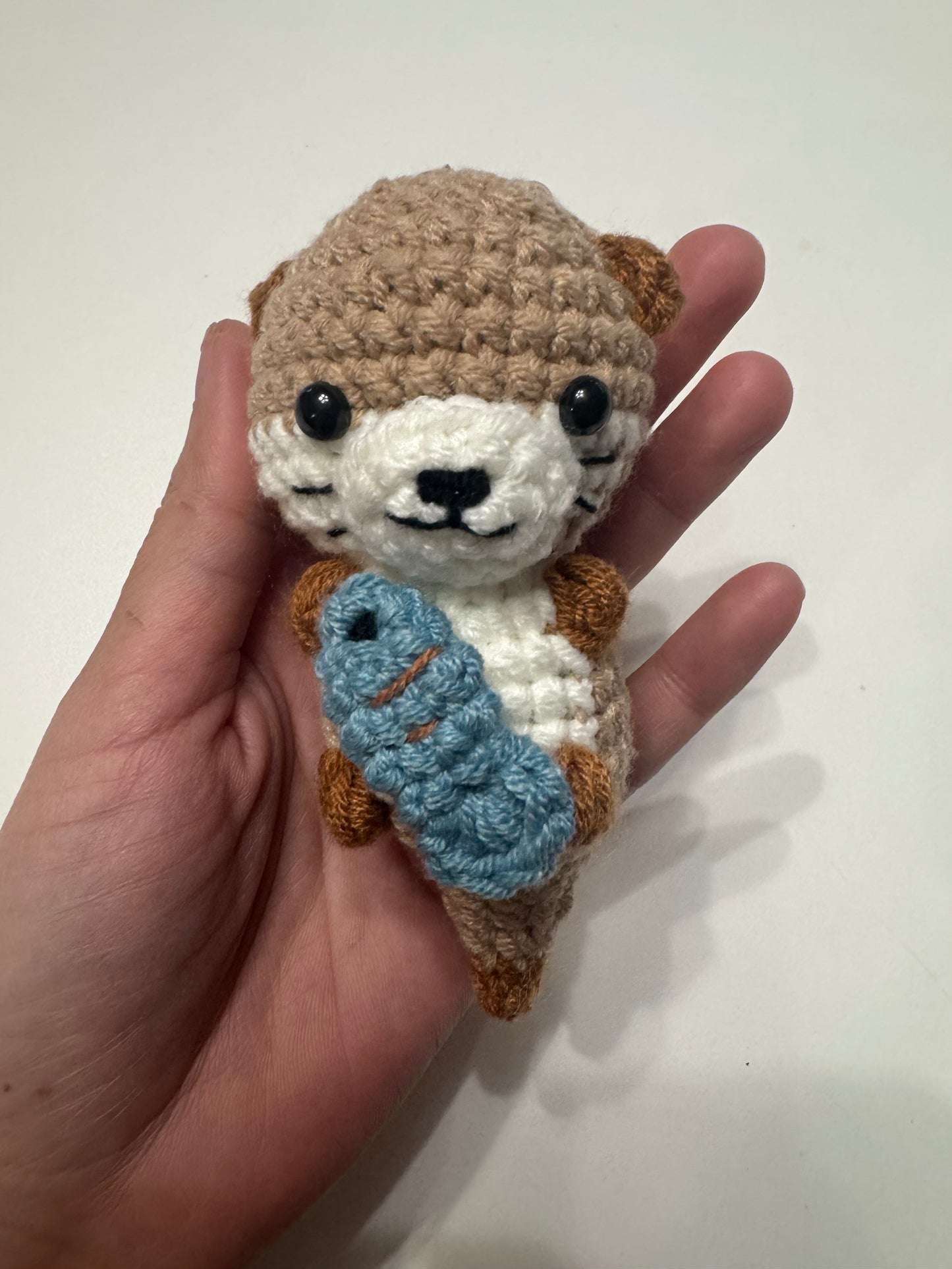 Otter Crochet Keychain