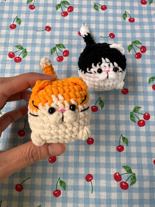 Chunky Cat Keychain or Pocket Friend