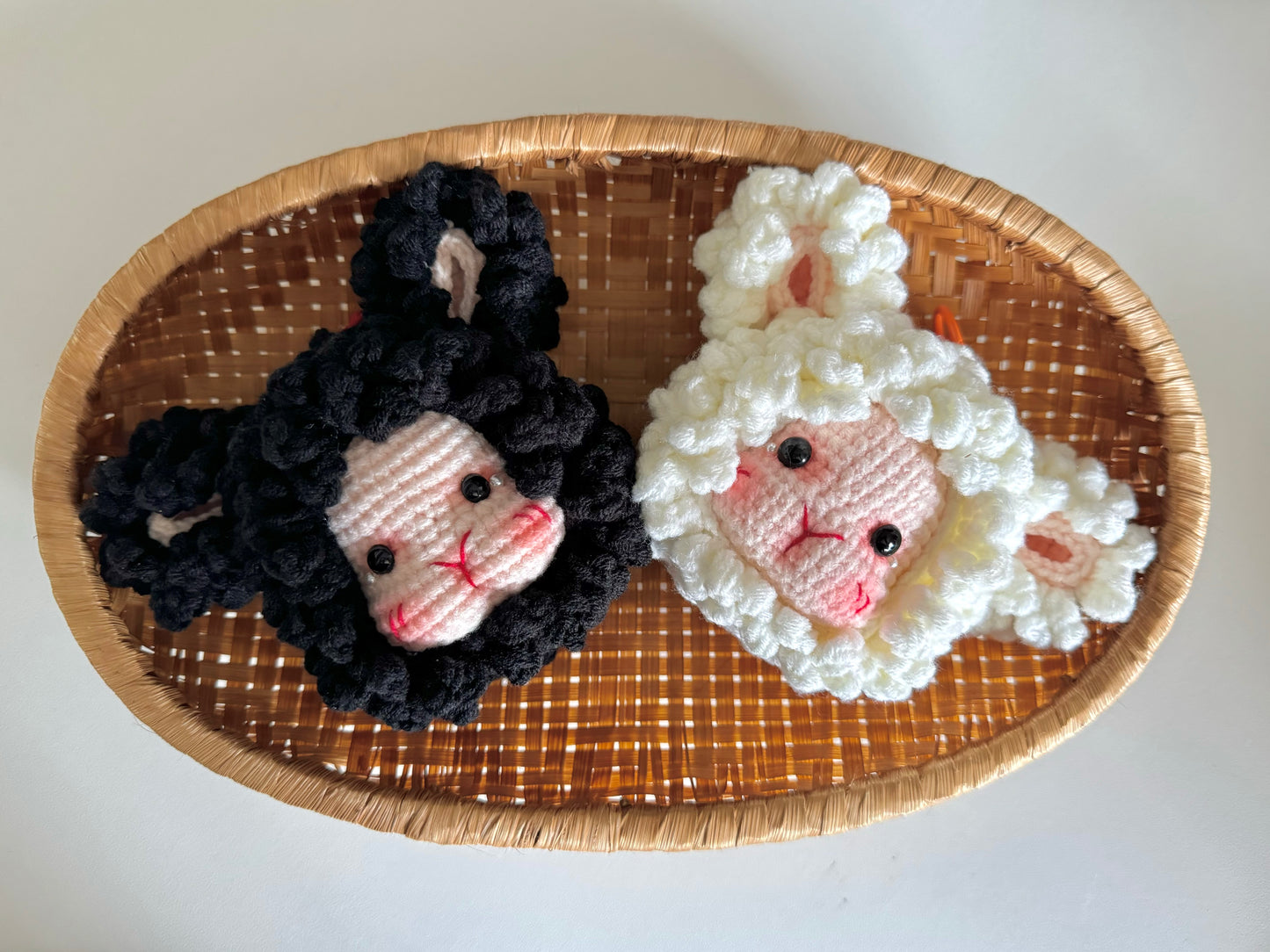 Adorable Sheep Keyring or Desk Decor