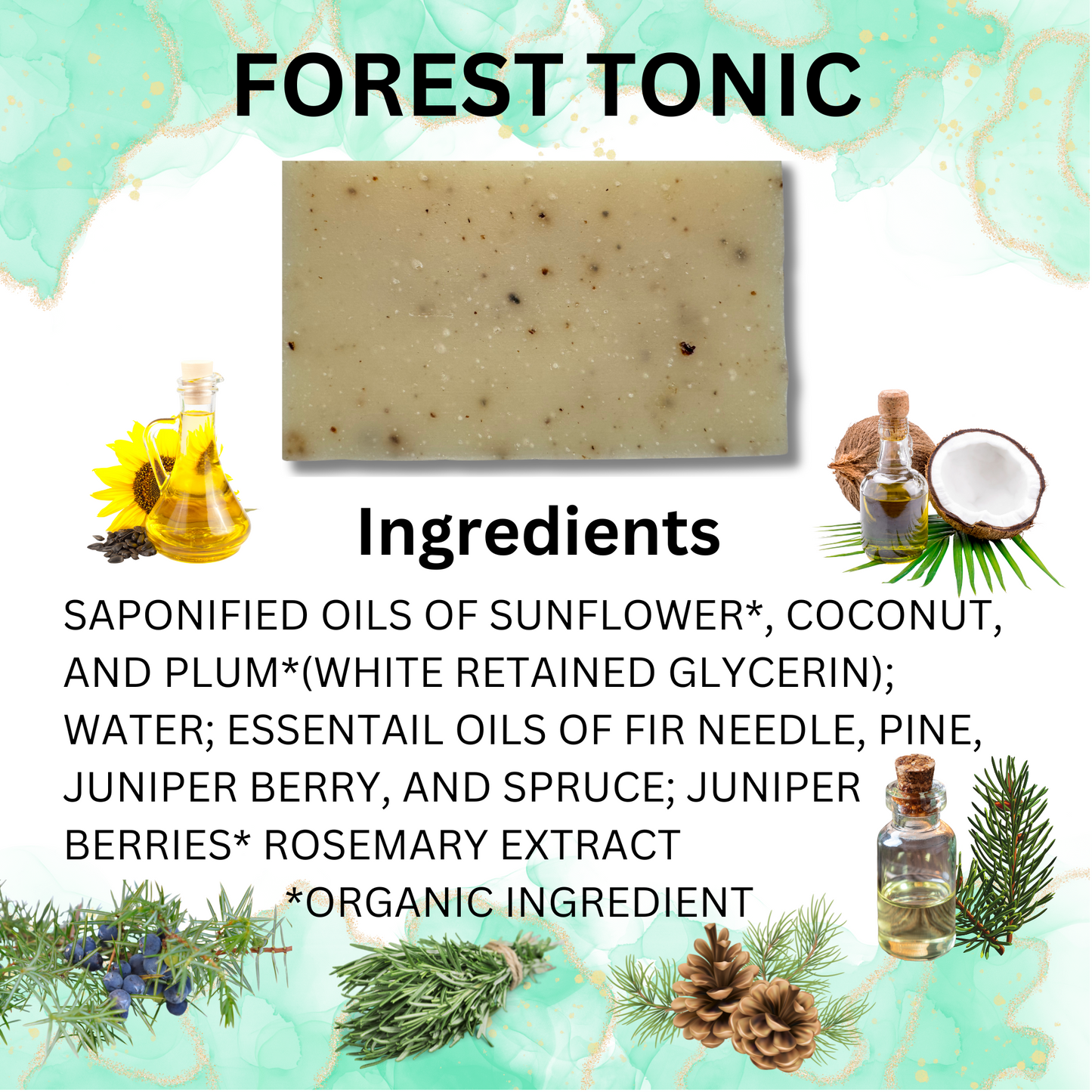 Tonic Forest Organic Soap Bar 4 oz.