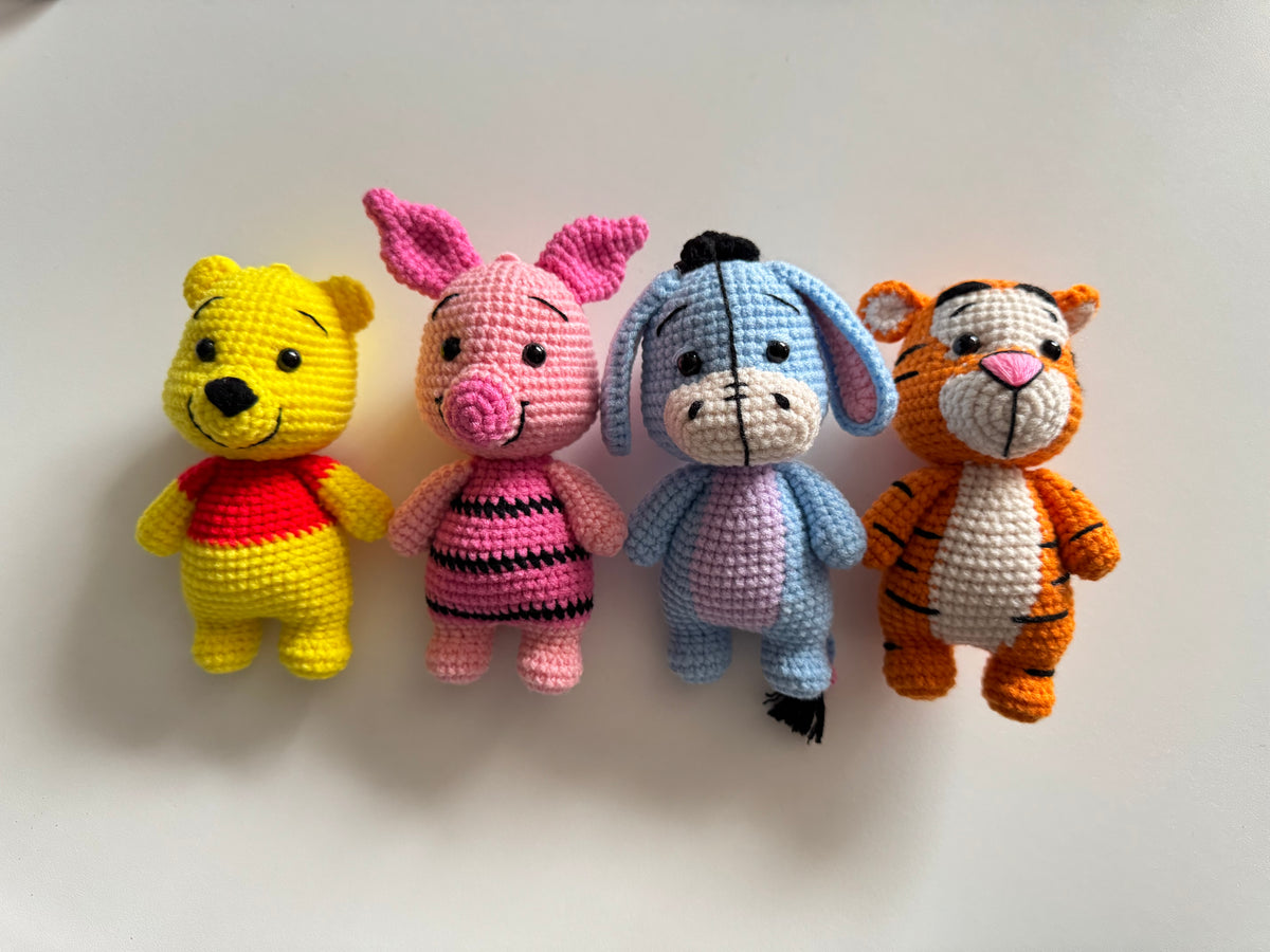 Winnie The Pooh CroChet Keychain or Plushie