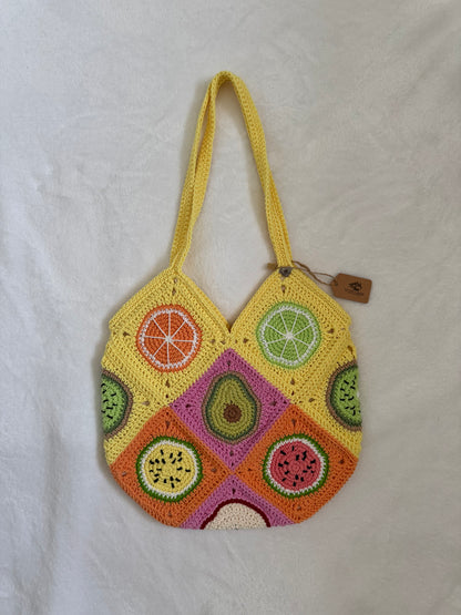 Mix Fruits Crochet Bag