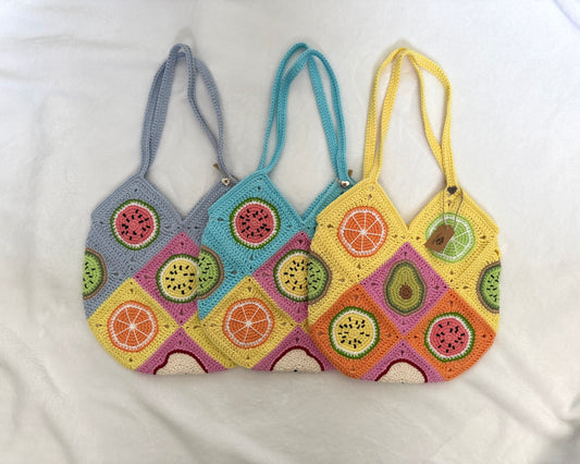 Mix Fruits Crochet Bag