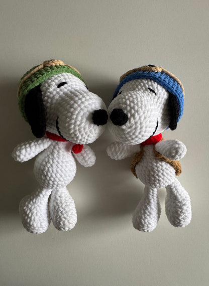 Pilot Snoopy Crochet Plushie