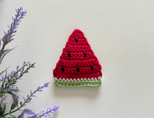 Watermelon Crochet Hair Clip