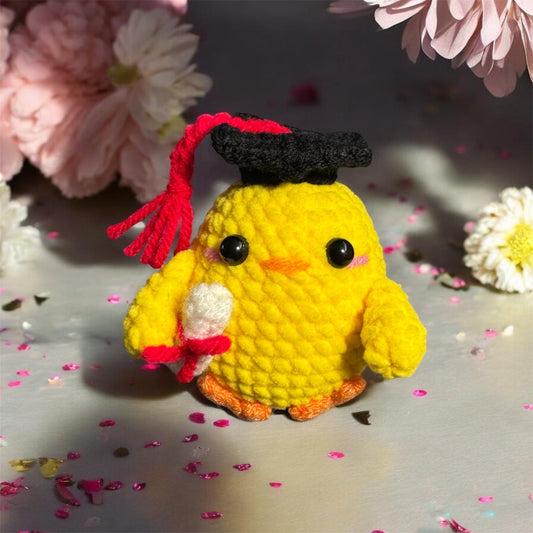 Congratulations Gift | Congratulation Chick Crochet Keychain or Desk Decor