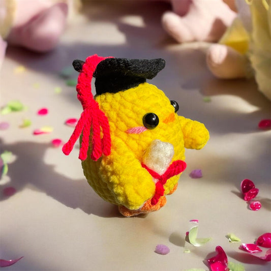 Congratulations Gift | Congratulation Chick Crochet Keychain or Desk Decor