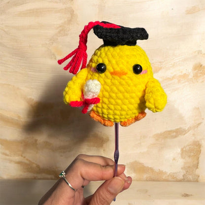 Congratulations Gift | Congratulation Chick Crochet Keychain or Desk Decor