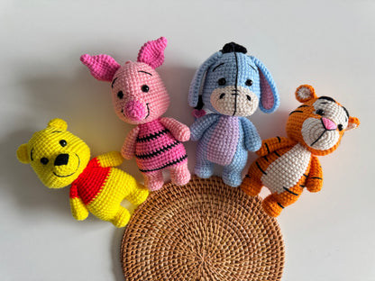 Winnie The Pooh CroChet Keychain or Plushie