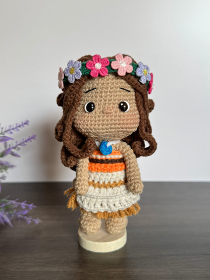 Moana Princess Crochet Doll