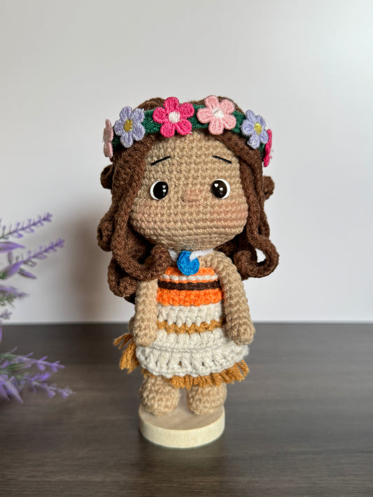 Moana Princess Crochet Doll