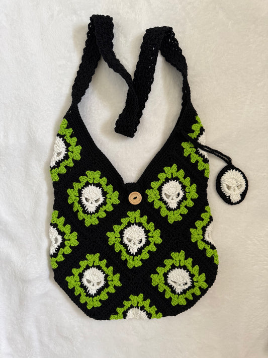 Skull Crochet Bag