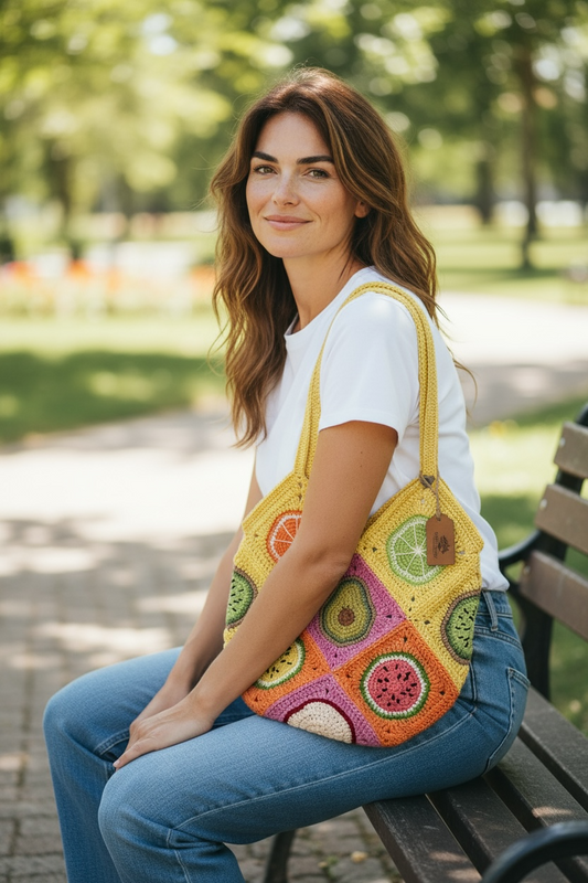 Mix Fruits Crochet Bag