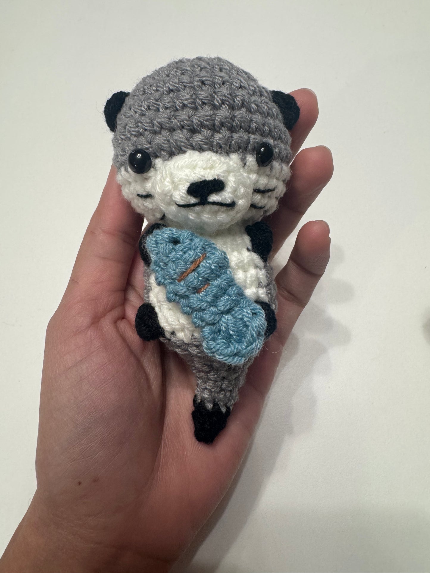 Otter Crochet Keychain